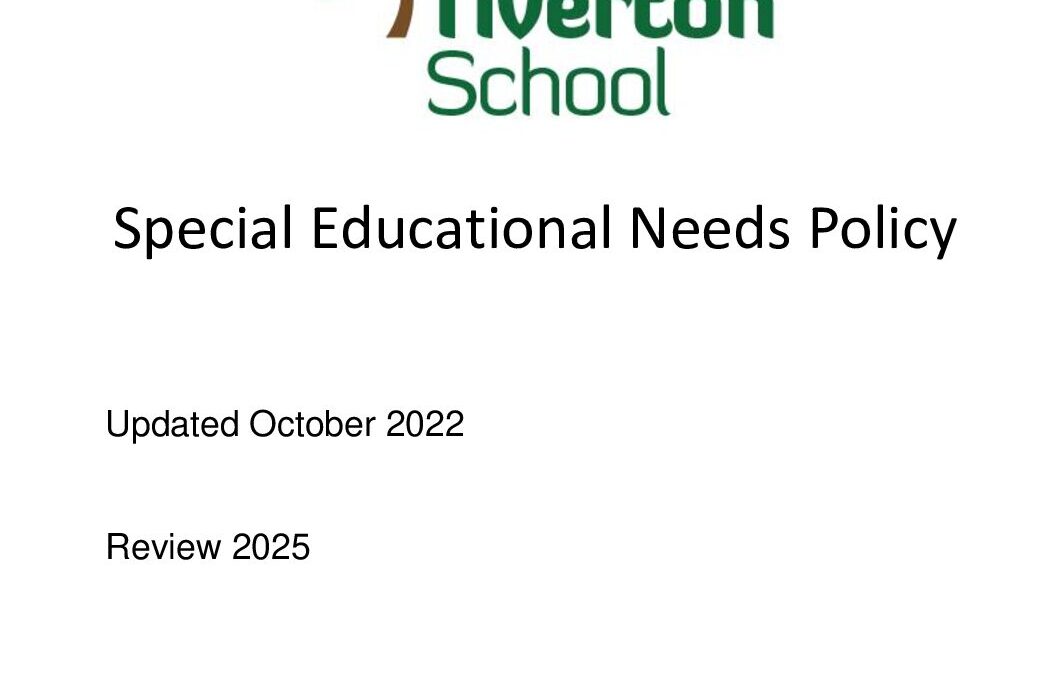 Special Educational Needs Policy | Tiverton School Ashington Grove ...